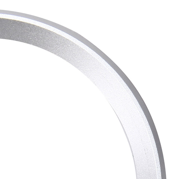 2 PCS/Set Zinc Alloy Steering Wheel Decoration Ring Sticker Logo Car Styling Modification Car Front Logo Ring Decoration Rear Cover Trim Hood Emblem Rings for BMW 3 Series(Silver)