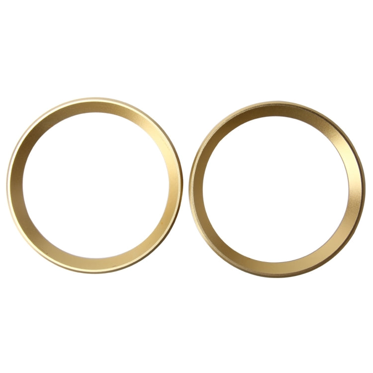 2 PCS Car Logo Decorative Circle Steering Wheel Decoration Ring Sticker Logo Car Styling Modification Car Front Logo Ring Decoration Rear Cover Trim Hood Emblem Rings for BMW 5 Series(Gold) - free shipping - PMC TechLife - Order now!
