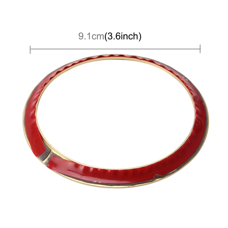 2 PCS Car Logo Decorative Circle Steering Wheel Decoration Ring Sticker Logo Car Styling Modification Car Front Logo Ring Decoration Rear Cover Trim Hood Emblem Rings for BMW 5 Series(Gold) - free shipping - PMC TechLife - Order now!