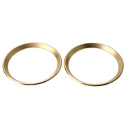 2 PCS Car Logo Decorative Circle Steering Wheel Decoration Ring Sticker Logo Car Styling Modification Car Front Logo Ring Decoration Rear Cover Trim Hood Emblem Rings for BMW 5 Series(Gold)