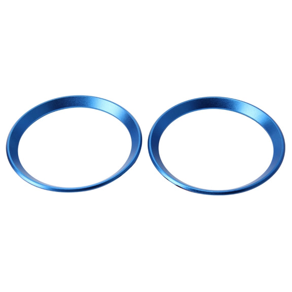 2 PCS Car Logo Decorative Circle Steering Wheel Decoration Ring Sticker Logo Car Styling Modification Car Front Logo Ring Decoration Rear Cover Trim Hood Emblem Rings for BMW 5 Series(Blue)