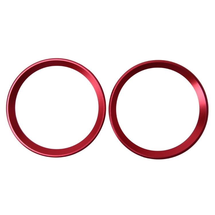 2 PCS Car Logo Decorative Circle Steering Wheel Decoration Ring Sticker Logo Car Styling Modification Car Front Logo Ring Decoration Rear Cover Trim Hood Emblem Rings for BMW 5 Series(Red) - Decoration Rings by PMC TechLife | Online Shopping South Africa | PMC TechLife | Buy Now Pay Later Mobicred