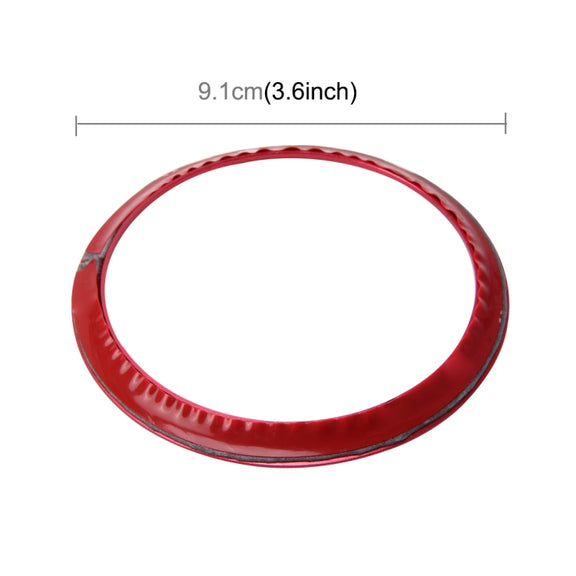 2 PCS Car Logo Decorative Circle Steering Wheel Decoration Ring Sticker Logo Car Styling Modification Car Front Logo Ring Decoration Rear Cover Trim Hood Emblem Rings for BMW 5 Series(Red)