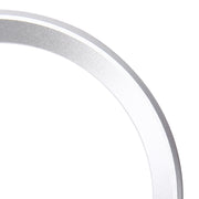 2 PCS Car Logo Decorative Circle Steering Wheel Decoration Ring Sticker Logo Car Styling Modification Car Front Logo Ring Decoration Rear Cover Trim Hood Emblem Rings for BMW 5 Series(Silver)