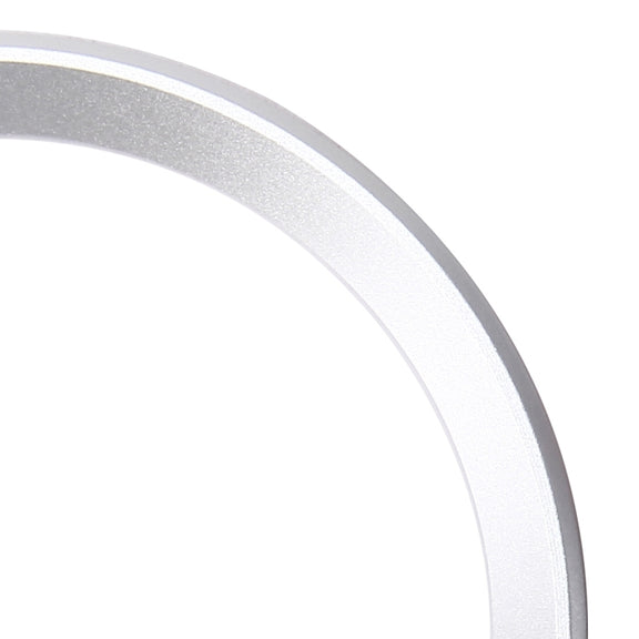 2 PCS Car Logo Decorative Circle Steering Wheel Decoration Ring Sticker Logo Car Styling Modification Car Front Logo Ring Decoration Rear Cover Trim Hood Emblem Rings for BMW 5 Series(Silver)