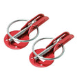 A Pair Universal Automobile Engine Cover Lock Carbon Fiber Hood Lock Car Modification Cover Lock Pull-type Engine Cover Lock Mount Bonnet Hood Pins Lock for Car Modification(Red) - Locks & Hasps by PMC TechLife | Online Shopping South Africa | PMC TechLife | Buy Now Pay Later Mobicred