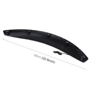 2 PCS 58cm Car Stickers Rubber Round Arc Strips Fender Flares Wheel Eyebrow Decal Sticker(Black)