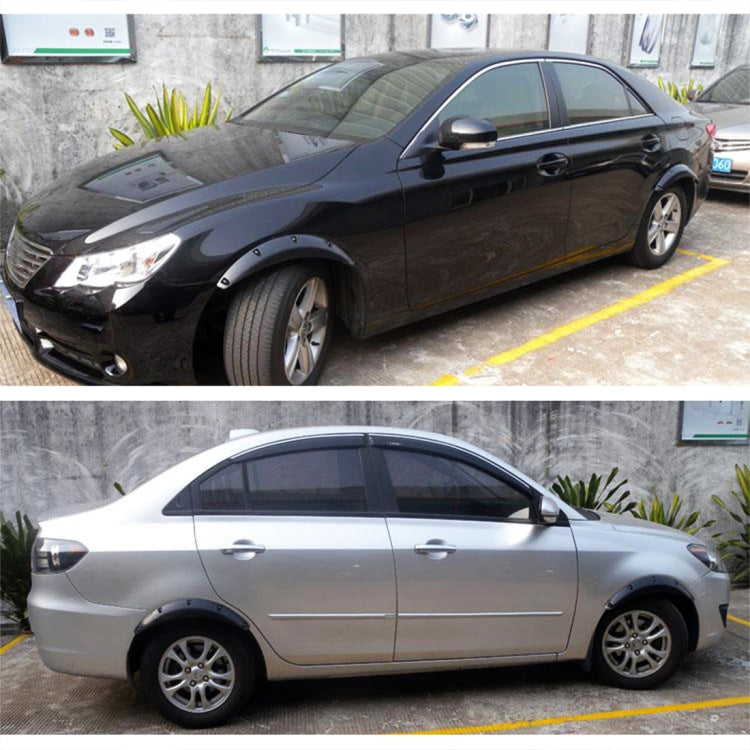 2 PCS 58cm Car Stickers Rubber Round Arc Strips Fender Flares Wheel Eyebrow Decal Sticker(Black) - Mudguards by PMC TechLife | Online Shopping South Africa | PMC TechLife | Buy Now Pay Later Mobicred