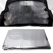 Car Hood Engine Noise Insulation Cotton Heat Water-resistant Self Adhesive Car Heat Sound Insulation Cotton, Size: 1m x 1.4m x 5mm
