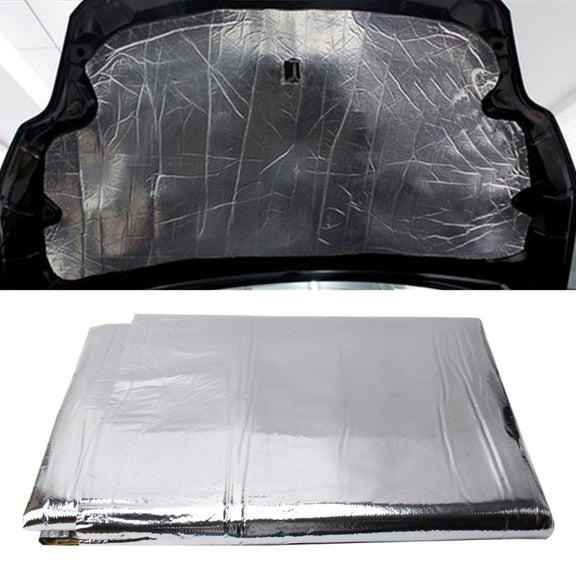 Car Hood Engine Noise Insulation Cotton Heat Water-resistant Self Adhesive Car Heat Sound Insulation Cotton, Size: 1m x 1.4m x 5mm
