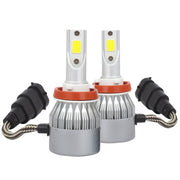 2 PCS H8/H9/H11 18W 1800 LM 3000K IP68 Casnbus Constant Current Car LED Headlight with 2 COB Lamps, DC 9-36V(Gold Light)