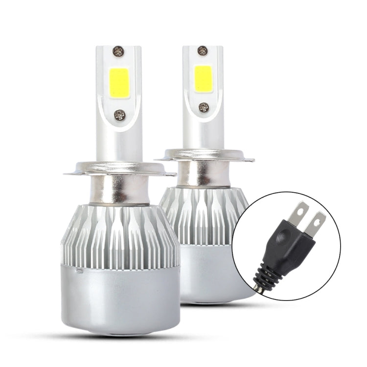 2 PCS H7 18W 1800 LM 8000K IP68 Casnbus Constant Current Car LED Headlight with 2 COB Lamps, DC 9-36V(Ice Blue Light) - LED Headlamps by PMC TechLife | Online Shopping South Africa | PMC TechLife | Buy Now Pay Later Mobicred