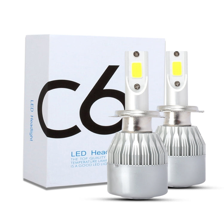 2 PCS H7 18W 1800 LM 3000K IP68 Casnbus Constant Current Car LED Headlight with 2 COB Lamps, DC 9-36V(Gold Light) - LED Headlamps by PMC TechLife | Online Shopping South Africa | PMC TechLife | Buy Now Pay Later Mobicred