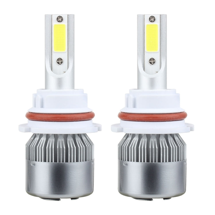 2 PCS 9007 18W 1800 LM 6000K IP68 Casnbus Constant Current Car LED Headlight with 2 COB Lamps, DC 9-36V(White Light) - LED Headlamps by PMC TechLife | Online Shopping South Africa | PMC TechLife | Buy Now Pay Later Mobicred