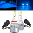 2 PCS 9006 18W 1800 LM 8000K IP68 Casnbus Constant Current Car LED Headlight with 2 COB Lamps, DC 9-36V(Ice Blue Light) - LED Headlamps by PMC TechLife | Online Shopping South Africa | PMC TechLife | Buy Now Pay Later Mobicred