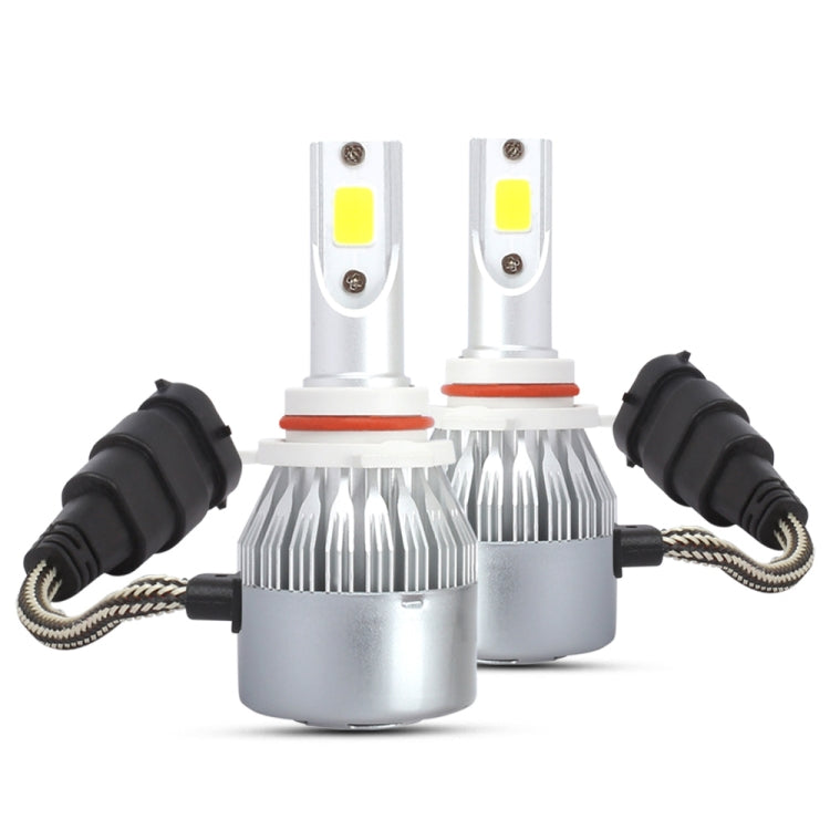 2 PCS 9006 18W 1800 LM 8000K IP68 Casnbus Constant Current Car LED Headlight with 2 COB Lamps, DC 9-36V(Ice Blue Light) - LED Headlamps by PMC TechLife | Online Shopping South Africa | PMC TechLife | Buy Now Pay Later Mobicred