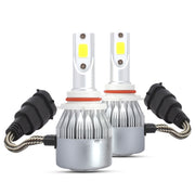 2 PCS 9006 18W 1800 LM 8000K IP68 Casnbus Constant Current Car LED Headlight with 2 COB Lamps, DC 9-36V(Ice Blue Light)