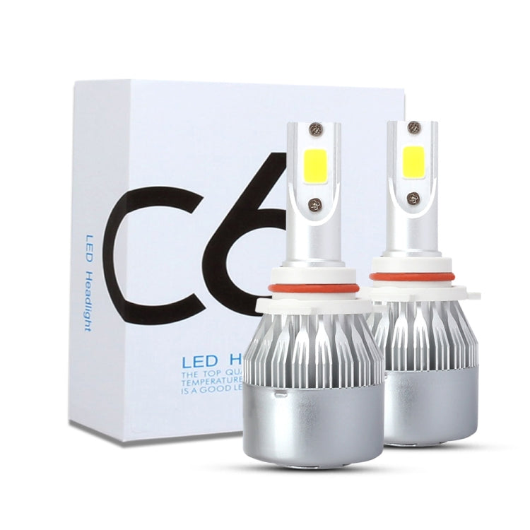 2 PCS 9006 18W 1800 LM 8000K IP68 Casnbus Constant Current Car LED Headlight with 2 COB Lamps, DC 9-36V(Ice Blue Light) - LED Headlamps by PMC TechLife | Online Shopping South Africa | PMC TechLife | Buy Now Pay Later Mobicred