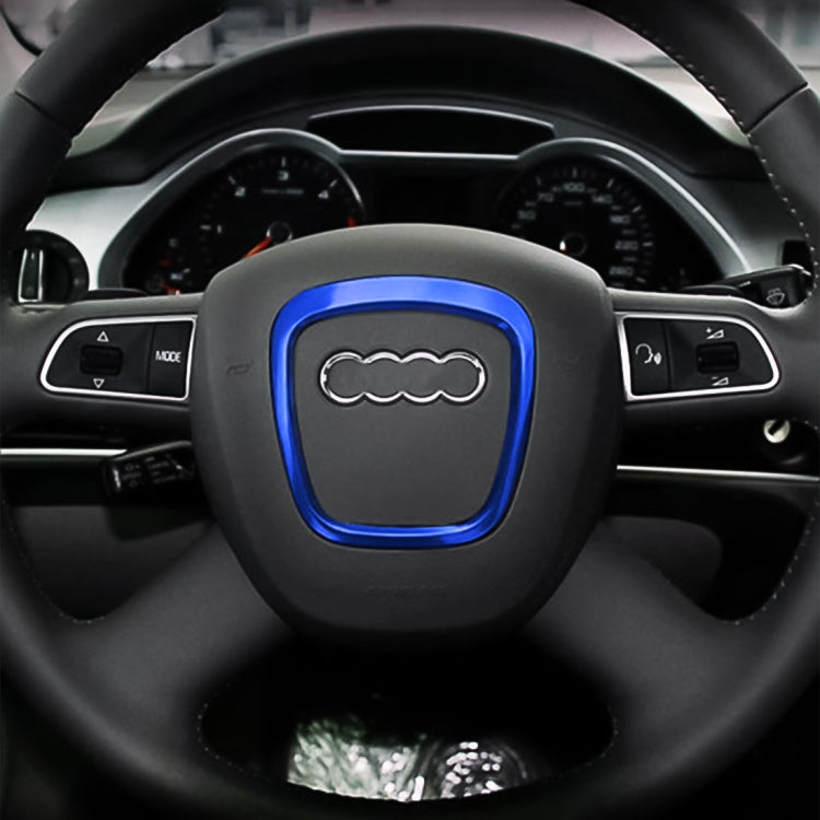 Car Auto Steering Wheel Decorative Ring Cover Trim Sticker Decoration for Audi(Blue) - Decoration Rings by PMC TechLife | Online Shopping South Africa | PMC TechLife | Buy Now Pay Later Mobicred