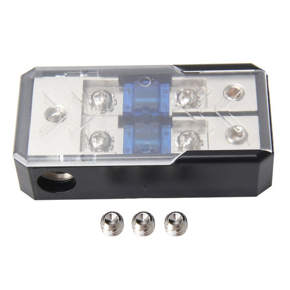Car Stereo Car Audio Fuse Holder Insurance 60A Car Audio Fuse Holder 1 in 2 Ways Car Auto Fuse Holder Blade Fuse Holder for Car Audio