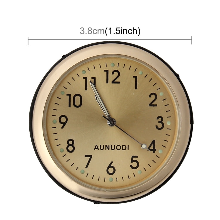 Car Outlet Clock Car Luminous Material Car Clock Car Electronic Watch Car Air Conditioning Outlet Perfume Ornaments(Gold) - Clocks & Car Meters by PMC TechLife | Online Shopping South Africa | PMC TechLife | Buy Now Pay Later Mobicred