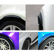 2 PCS 75cm Car Stickers Rubber Large Round Arc Strips Universal Fender Flares Wheel Eyebrow Decal Sticker Eyebrow Car-covers Black Striped Round Arc Strips