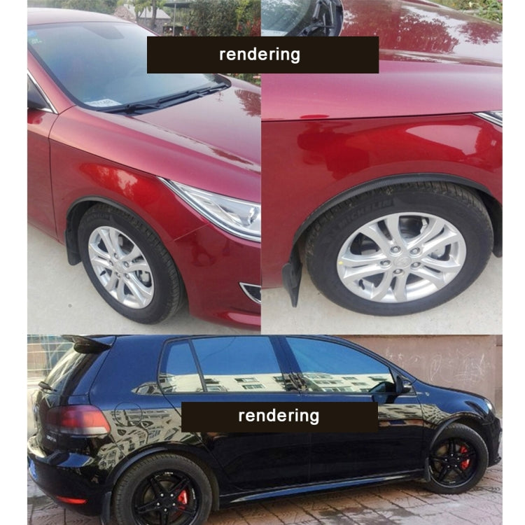 2 PCS 45cm Car Stickers Rubber Large Round Arc Strips Universal Fender Flares Wheel Eyebrow Decal Sticker Eyebrow Car-covers Black Striped Round Arc Strips - Mudguards by PMC Jewellery | Online Shopping South Africa | PMC Jewellery | Buy Now Pay Later Mobicred