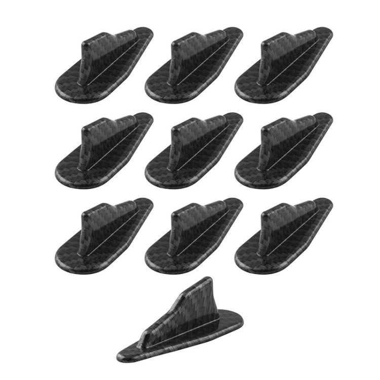 10 PCS Universal Car Carbon Fiber Shark Fin Diffuser Vortex Generator Roof Spoiler - Decorative Sticker by PMC TechLife | Online Shopping South Africa | PMC TechLife | Buy Now Pay Later Mobicred