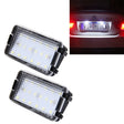 2 PCS LED License Plate Light with 18  SMD-3528 Lamps for Seat,2W 120LM,6000K, DC12V(White Light) - License Plate Lights by PMC TechLife | Online Shopping South Africa | PMC TechLife | Buy Now Pay Later Mobicred