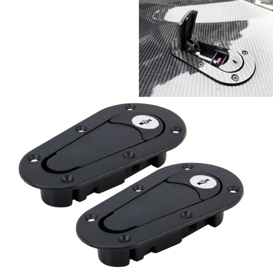 A Pair Car Modified Hood Lock General Racing Car Cover Lock with Keys(Black) - Locks & Hasps by PMC Jewellery | Online Shopping South Africa | PMC Jewellery | Buy Now Pay Later Mobicred