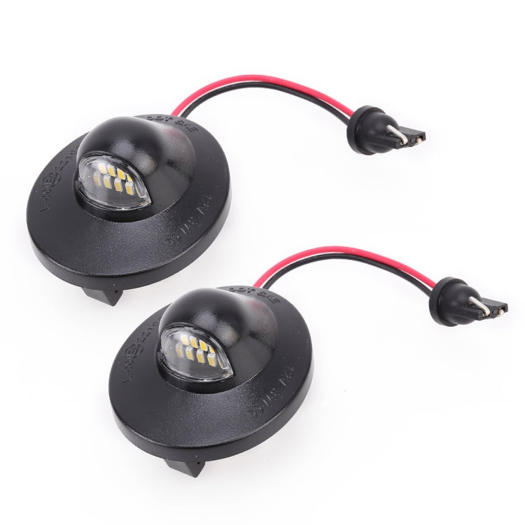 2 PCS DC 12V 3W 150LM 6000K LED License Plate Light 9LEDs SMD-4014 Bulbs Lamps for Ford Raptor F150 - License Plate Lights by PMC TechLife | Online Shopping South Africa | PMC TechLife | Buy Now Pay Later Mobicred