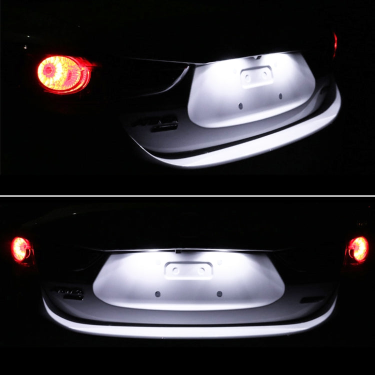 2 PCS DC 12V 3W 150LM 6000K LED License Plate Light 18LEDs SMD-3528 Bulbs Lamps for Land Rover - free shipping - PMC TechLife - Order now!
