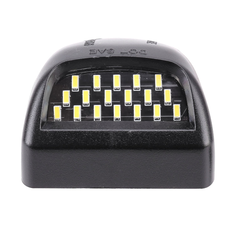 2 PCS DC 12V 3W 150LM 6000K LED License Plate Light 18LEDs SMD-4014 Bulbs Lamps for Chevrolet - License Plate Lights by PMC TechLife | Online Shopping South Africa | PMC TechLife | Buy Now Pay Later Mobicred