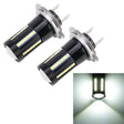 2 PCS H7 DC9-16V / 8.2W / 6000K / 655LM Car Auto Fog Light 66LEDs SMD-2016 Lamps - Fog / Driving Lights by PMC TechLife | Online Shopping South Africa | PMC TechLife | Buy Now Pay Later Mobicred