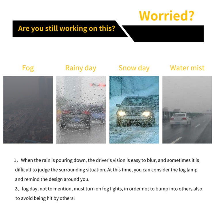 2 PCS H7 DC9-16V / 8.2W / 6000K / 655LM Car Auto Fog Light 66LEDs SMD-2016 Lamps - Fog / Driving Lights by PMC TechLife | Online Shopping South Africa | PMC TechLife | Buy Now Pay Later Mobicred