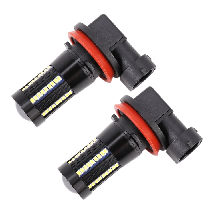 2 PCS H11 / H8 DC9-16V / 8.2W / 6000K / 655LM Car Auto Fog Light 66LEDs SMD-2016 Lamps - Fog / Driving Lights by PMC TechLife | Online Shopping South Africa | PMC TechLife | Buy Now Pay Later Mobicred