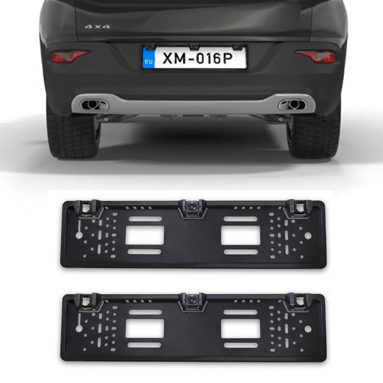 PZ600L-2 Europe Car License Plate Frame Front Rear View Camera - Rear View Cameras by PMC TechLife | Online Shopping South Africa | PMC TechLife | Buy Now Pay Later Mobicred
