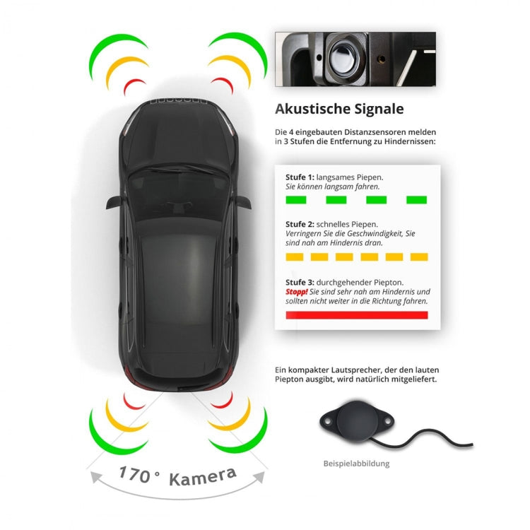 PZ600L-2 Europe Car License Plate Frame Front Rear View Camera - Rear View Cameras by PMC TechLife | Online Shopping South Africa | PMC TechLife | Buy Now Pay Later Mobicred