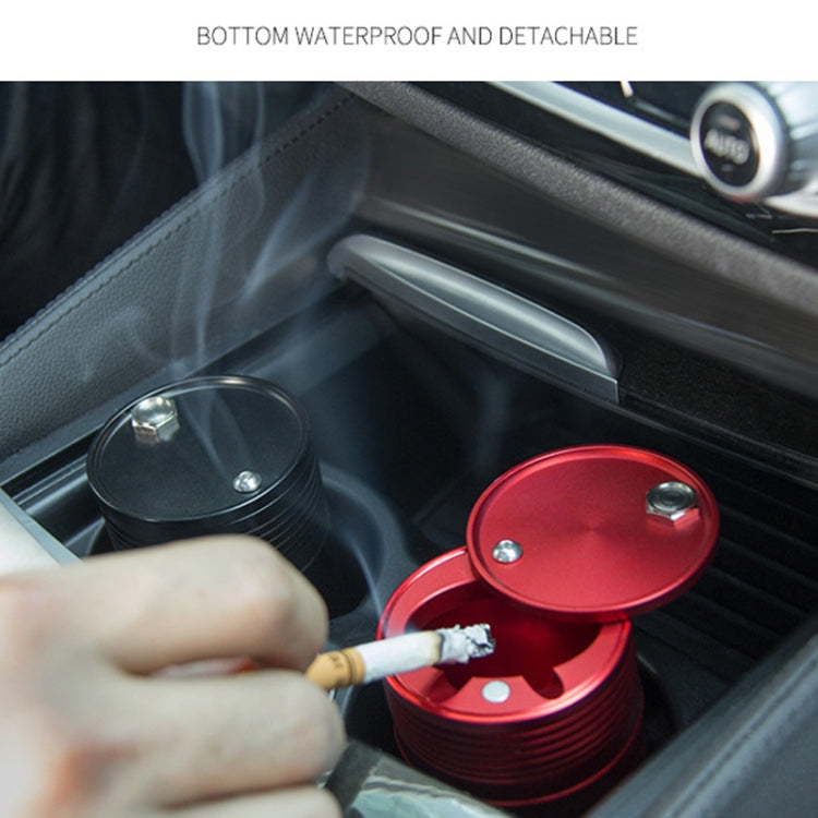 Universal Portable Car Metal Trash Rubbish Bin Ashtray(Red) - Ashtrays by PMC Jewellery | Online Shopping South Africa | PMC Jewellery | Buy Now Pay Later Mobicred