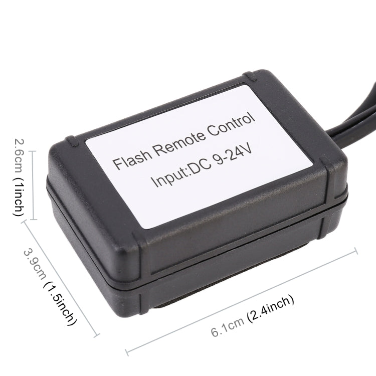 Universal Car 3 PIN DC 9-24V LED Light Strobe Flash Remote Control - Car Light Accessories by PMC TechLife | Online Shopping South Africa | PMC TechLife | Buy Now Pay Later Mobicred