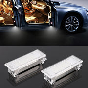 2 PCS LED Car DC 12V 1.5W 6000K 100LM Door Lights 18LEDs SMD-3528 Lamps for BMW E81(White Light)