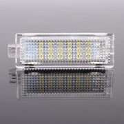 2 PCS LED Car DC 12V 1.5W 6000K 100LM Door Lights 18LEDs SMD-3528 Lamps for BMW E81(White Light)