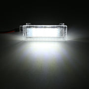 2 PCS LED Car DC 12V 1.5W 6000K 100LM Door Lights 18LEDs SMD-3528 Lamps for BMW E81(White Light)
