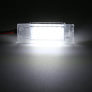 2 PCS LED Car DC 12V 1.5W 6000K 100LM Door Lights 18LEDs SMD-3014 Lamps for BMW F10(White Light)