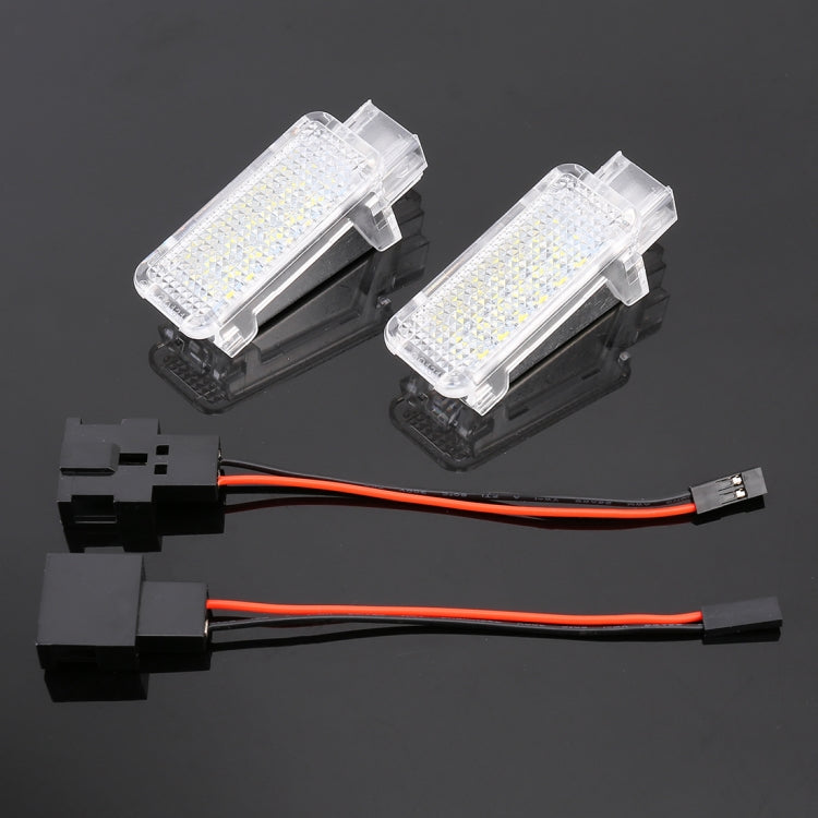 2 PCS LED Car DC 12V 1.5W Door Lights Lamps for Audi / Volkswagen(Blue Light)