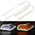 2 PCS 60cm DC12V 5W Ultra-thin Car Auto Double Colors Turn Lights / Running Lights (Turn Lights: Yellow Light; Running Lights: White Light) - Running Lights by PMC TechLife | Online Shopping South Africa | PMC TechLife | Buy Now Pay Later Mobicred