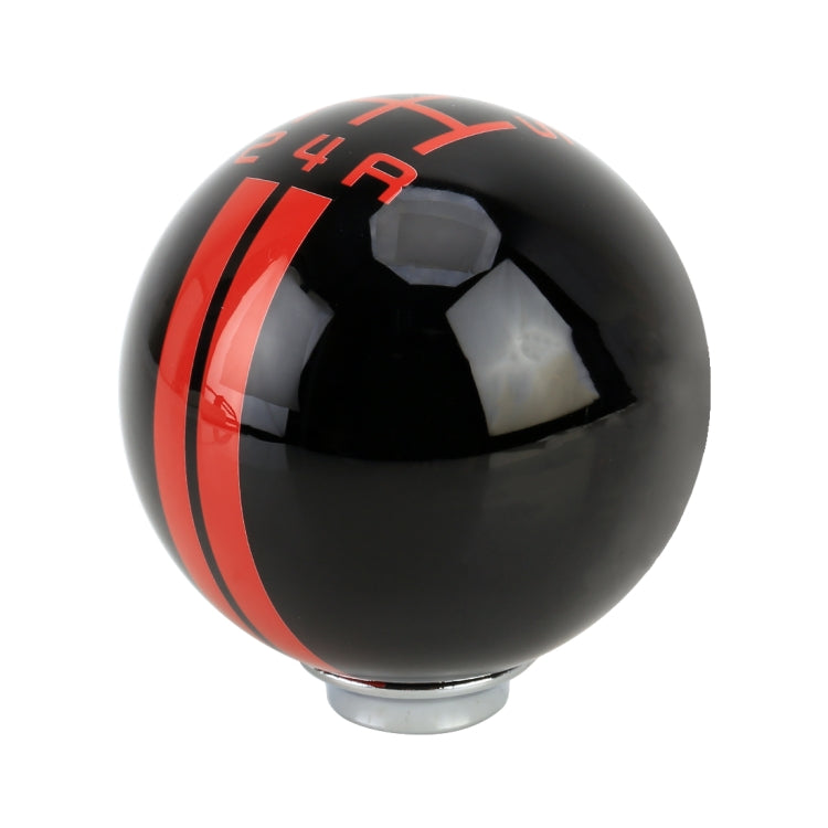 Universal Vehicle Ball Shape Modified Resin Shifter Manual 5-Speed Gear Shift Knob (Black Red) - Shift Knob by PMC TechLife | Online Shopping South Africa | PMC TechLife | Buy Now Pay Later Mobicred