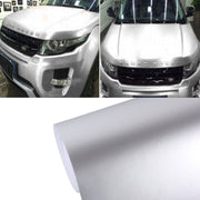 1.52m �� 0.5m Ice Blue Metallic Matte Icy Ice Car Decal Wrap Auto Wrapping Vehicle Sticker Motorcycle Sheet Tint Vinyl Air Bubble Free(Silver)