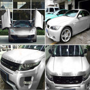 1.52m �� 0.5m Ice Blue Metallic Matte Icy Ice Car Decal Wrap Auto Wrapping Vehicle Sticker Motorcycle Sheet Tint Vinyl Air Bubble Free(Silver)