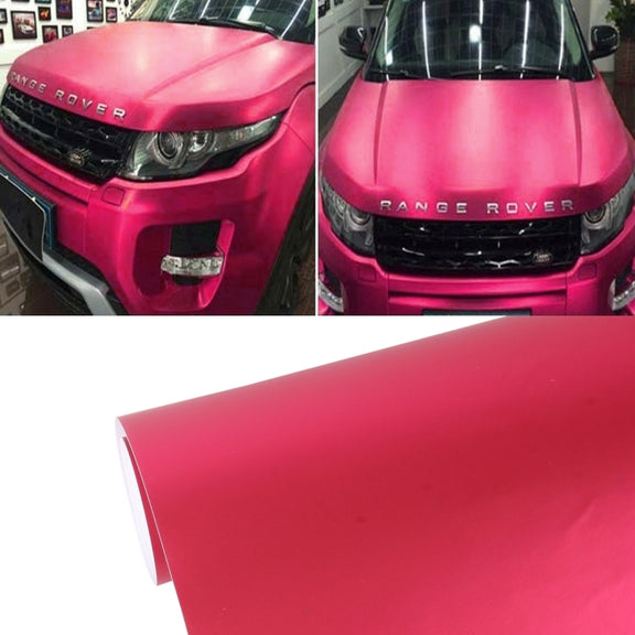 1.52m �� 0.5m Ice Blue Metallic Matte Icy Ice Car Decal Wrap Auto Wrapping Vehicle Sticker Motorcycle Sheet Tint Vinyl Air Bubble Free(Wind Red)